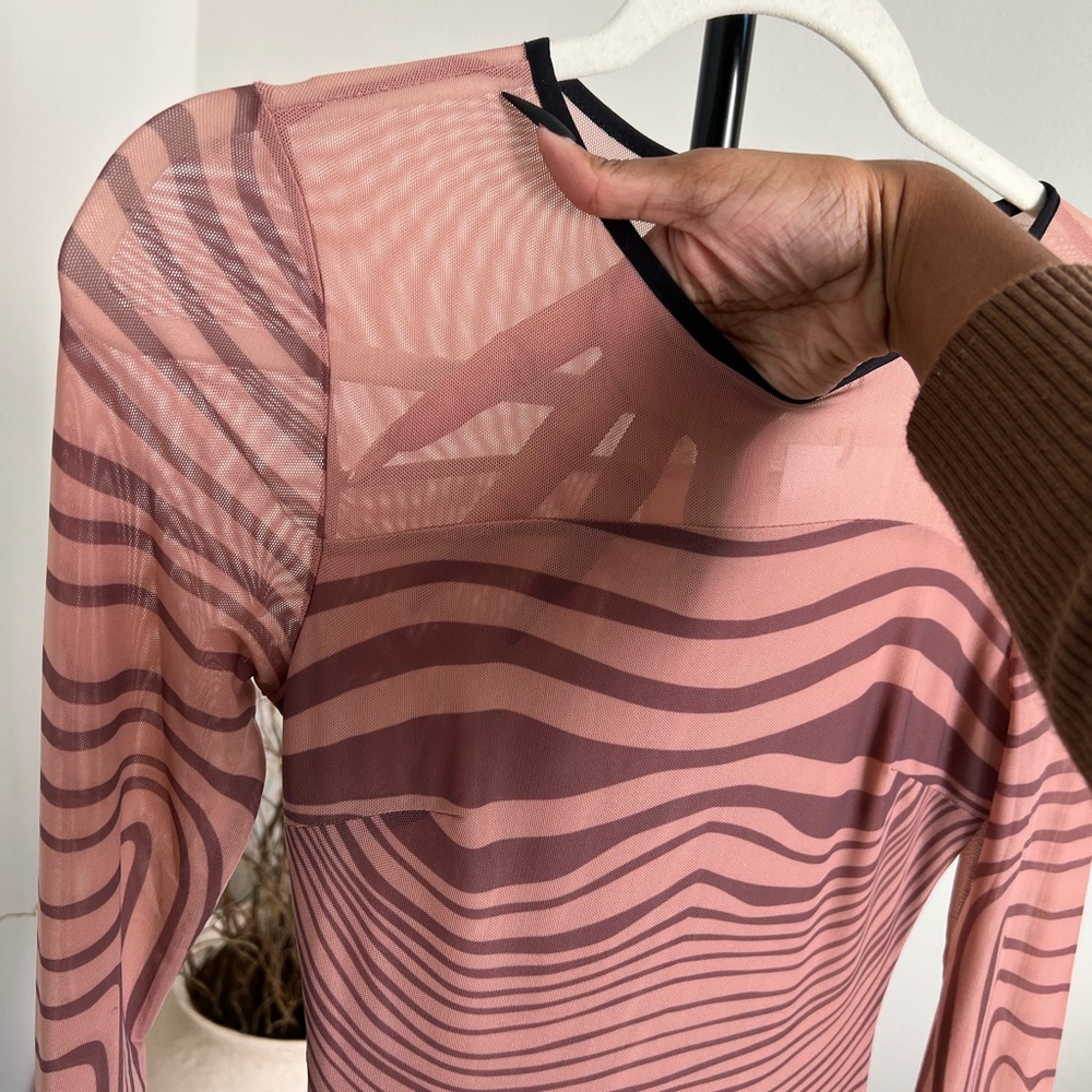 NWT Bush Long Sleeve Mesh Dress - Picture 5 of 7